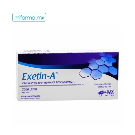 Exetin-A Iny 2000 UI c/6 Frasco de 1ml