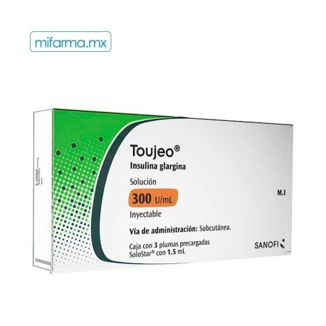 Toujeo 300U/ml c/3 plumas de 1.5ml