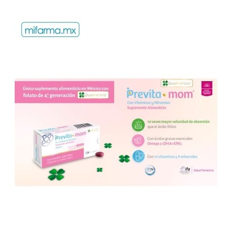 Previta Mom c/30 Cápsulas