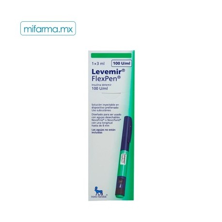 Levemir FlexPen 100UI/ml c/1 Pluma Prellenada...