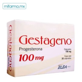 Gestageno 100mg c/30 cápsulas