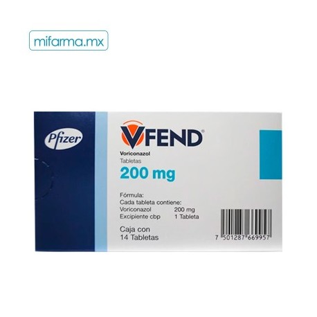 Vfend 200mg c/14 tabletas
