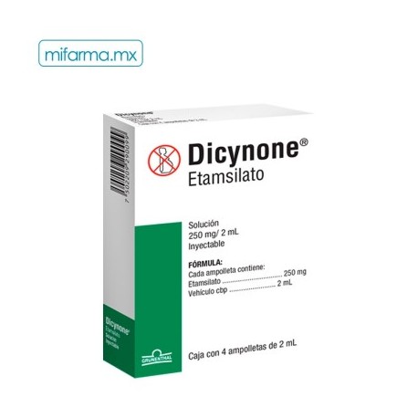 Dicynone 250mg c/4 Amp de 2ml
