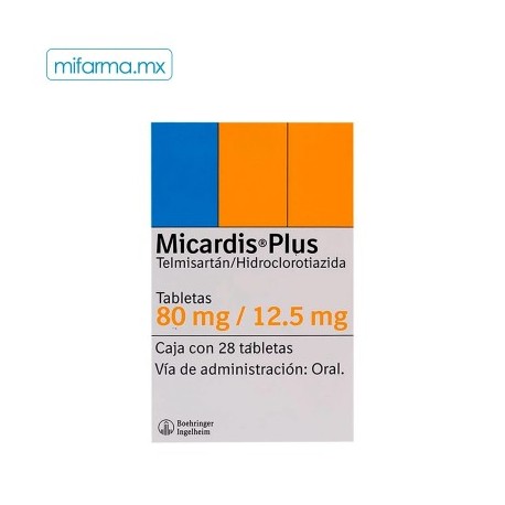 Micardis Plus 80 mg 12.5 mg 28 tabletas