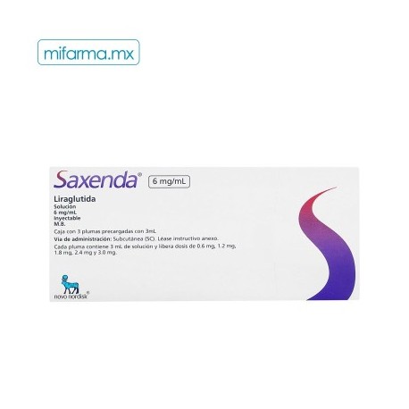 Saxenda 6mg c/3 Plumas de 3ml