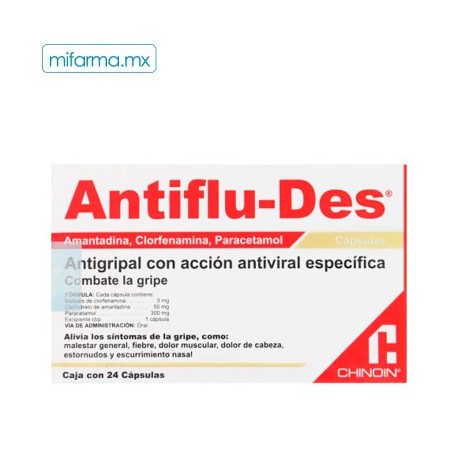 Antiflu-Des 3mg/5mg/300mg c/24 cápsulas