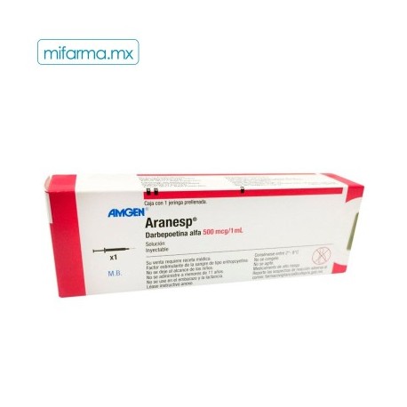 Aranesp 500mcg c/1 Jeringa Prellenada