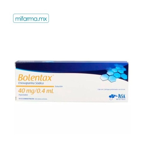 Bolentax Enoxaparina Sódica 40mg c/2 Jeringas...
