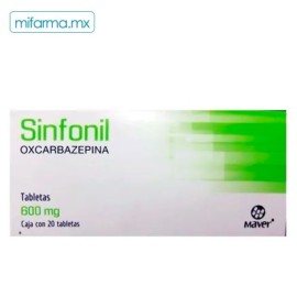 Sinfonil Oxcarbazepina 600mg c/20 tab