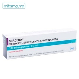 Mircera 100 mcg/0.3ml c/1 Jeringa prellenada