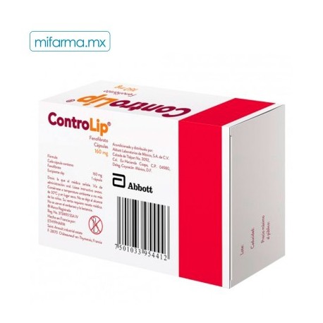 Controlip 160mg c/30 cap