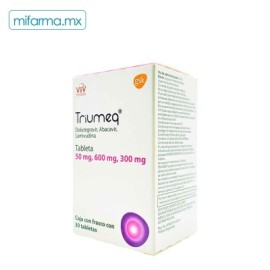 Triumeq 50 mg 600 mg 300 mg c/30 tabletas