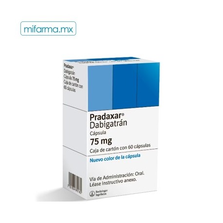 Pradaxar 75 mg 60 cápsulas