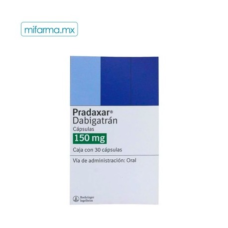 Pradaxar 150 mg 30 cápsulas