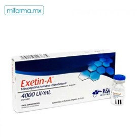 Exetin-A Iny 4000 UI c/6 Frasco de 1ml