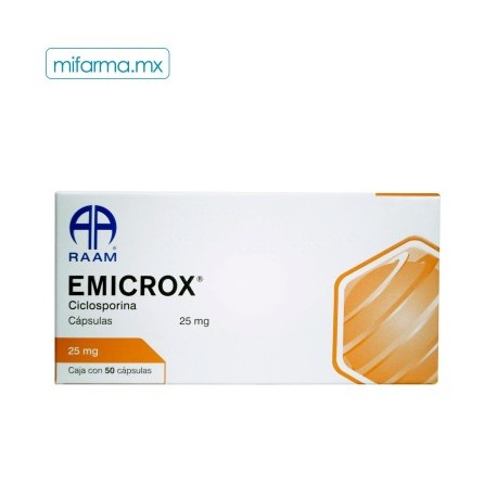 Emicrox 25mg c/50 cap